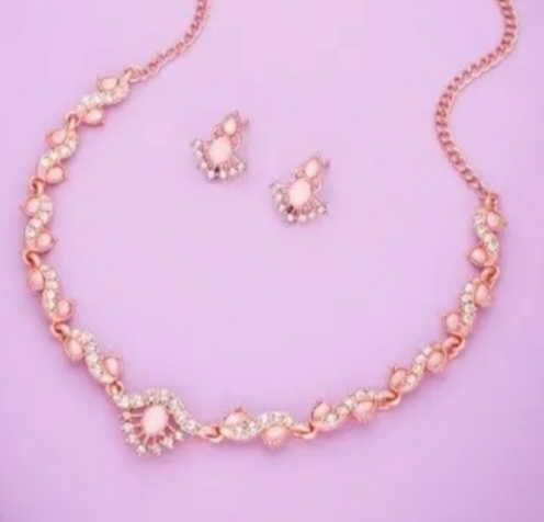 JWELLERY LAUNCHING ANOTHER DESIGN OF OXDIES JWELLERY 1 NECKLACE WITH 1 CUTE EARINGS
